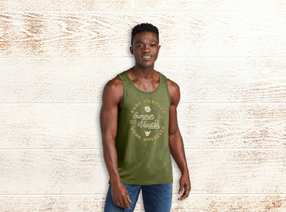 Custom imprinted Allmade Unisex Tank for Orlando, FL with a local business logo