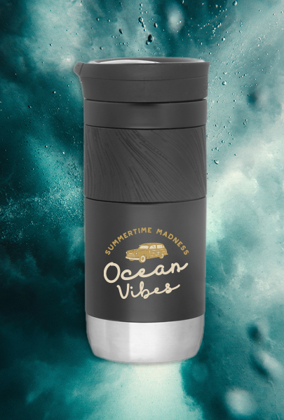 Custom imprinted 16 oz Contigo Travel Tumbler for Orlando, FL with a local business logo