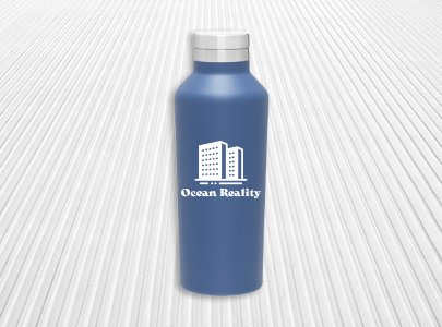 Custom imprinted 16.9 oz h2go Water Bottle for Orlando, FL with a local business logo