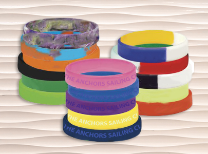 Custom imprinted Silicone Wrist Band for Orlando, FL with a local business logo