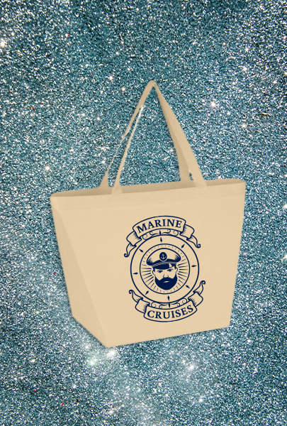 Custom imprinted Non-woven Shopper Tote for Orlando, FL with a local business logo