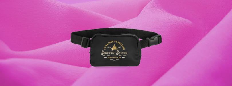 Custom imprinted Belt Bag for Orlando, FL with a local business logo