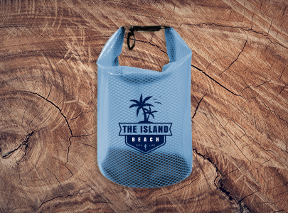 Custom imprinted Honeycomb Waterproof Dry Bag for Orlando, FL with a local business logo