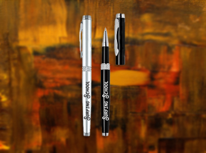 Custom imprinted Rollerball Metal Pen for Orlando, FL with a local business logo
