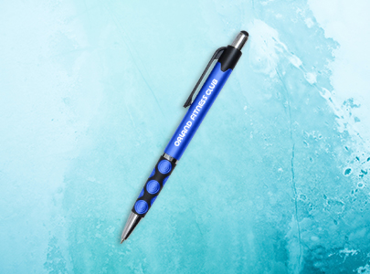 Custom imprinted iMadeline Stylus Click Pen for Orlando, FL with a local business logo