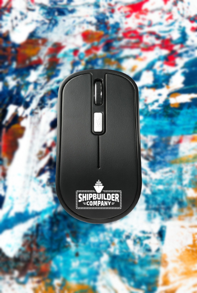 Custom imprinted Portable Wireless Mouse for Orlando, FL with a local business logo